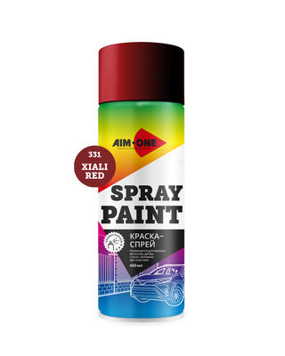  Краска-спрей SP-XR331, красный, AIM-ONE 450 мл. (аэрозоль) Spray paint XIALI RED