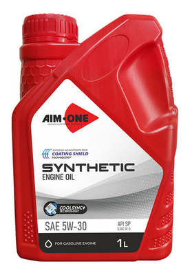 Синтетическое моторное масло AIM-ONE Fully Synthetic Engine Oil SAE 5W-30, ILSAC GF-5, API SP, 1L